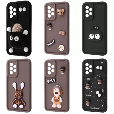 Чохол Pretty Things Case Samsung Galaxy A52 (A525F) brown/fluffy white