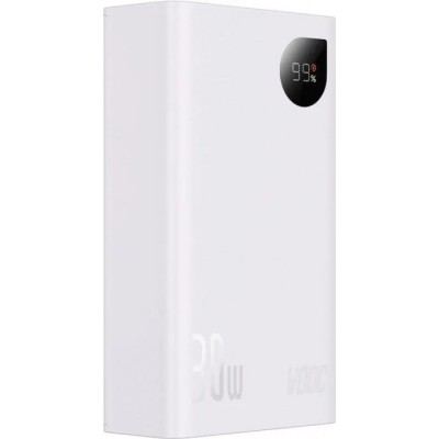 Портативна батарея Baseus 20000mAh 30W Adaman 2 OE (PPAD080102) White Портативна батарея Baseus 20000mAh 30W Adaman 2 OE (PPAD080102) White