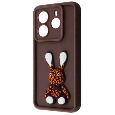 Чохол Pretty Things Case Xiaomi Redmi Note 14 4G brown/rabbit