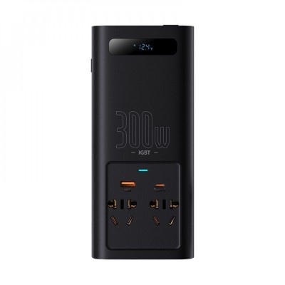 Автомобільний інвертор Baseus IGBT Power Inverter 300W (220V CN/EU) (CGNB010101)