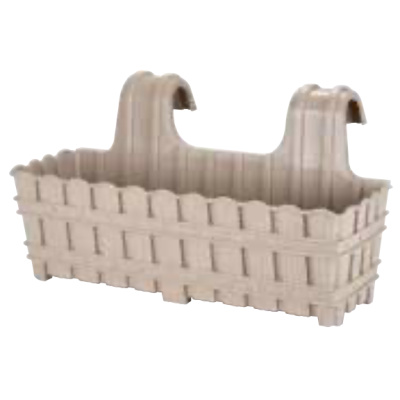 Горщик для квітів VIOLET HOUSE 1061 Бамбу MIX на перил. 50 см. (1061 Бамбу MIX 50 см.)