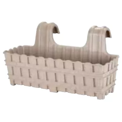 Горщик для квітів VIOLET HOUSE 1061 Бамбу MIX на перил. 50 см. (1061 Бамбу MIX 50 см.)