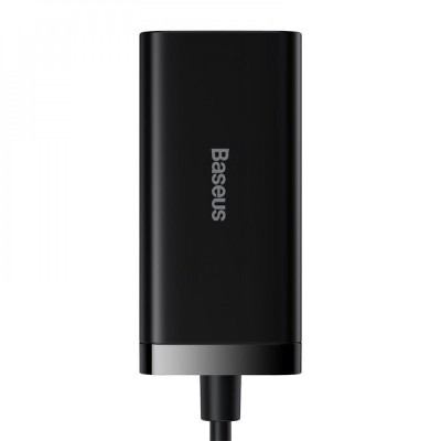 Зарядний Пристрій Baseus GaN3 Pro 100W (2 Type-C + 2 USB) (CCGP000101) Black