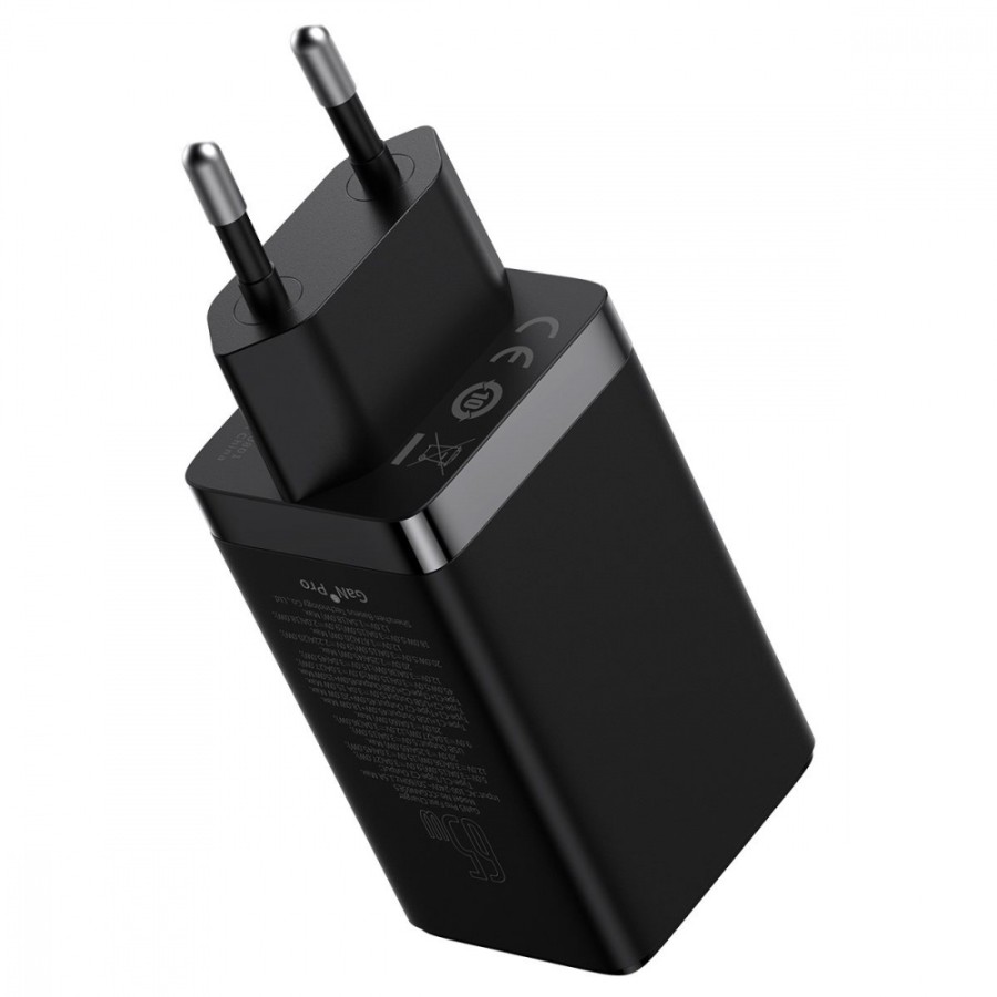 Зарядний Пристрій Baseus GaN5 Pro 65W 2C+U (CCGP120201) Чорний Зарядний Пристрій Baseus GaN5 Pro 65W 2C+U (CCGP120201) Чорний