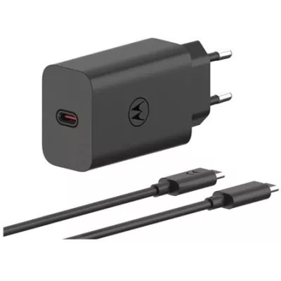 Зарядний пристрій MOTOROLA 68W USB-С + кабель 1m (PG38C06281) чорний