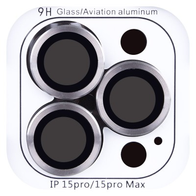 Захисне скло Metal Classic на камеру (в упак.) для Apple iPhone 15 Pro (6.1") / 15 Pro Max (6.7") Сірий / Titanium Gray Захисне скло Metal Classic на камеру (в упак.) для Apple iPhone 15 Pro (6.1") / 15 Pro Max (6.7") Сірий / Titanium Gray