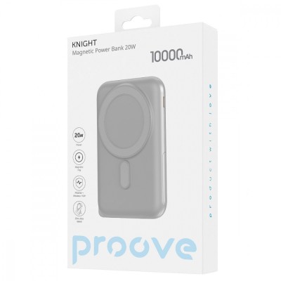 Зовнішній MagSafe Акумулятор Proove 10000mAh 20W Knight (PBGI20012214) Beige