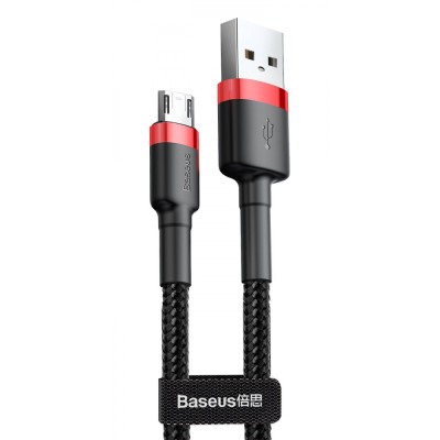 Кабель Baseus Cafule MicroUSB (CAMKLF-C91) Black/Red 2m