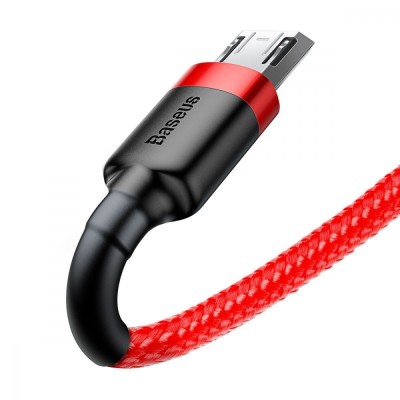 Кабель Baseus Cafule MicroUSB (CAMKLF-C91) Black/Red 2m