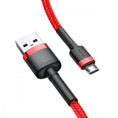 Кабель Baseus Cafule MicroUSB (CAMKLF-C91) Black/Red 2m