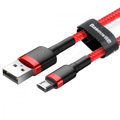 Кабель Baseus Cafule MicroUSB (CAMKLF-C91) Black/Red 2m