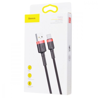 Кабель Baseus Cafule Type-C (CATKLF-AG1) Black 0.5m