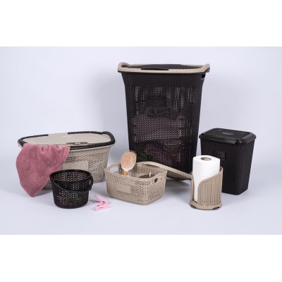 Корзина д/білизни VIOLET HOUSE 0261 Виолетта COFFEE 65 л (0261 Виолетта COF с/к 65 л)