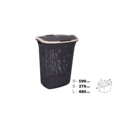 Корзина д/білизни VIOLET HOUSE 0261 Виолетта COFFEE 65 л (0261 Виолетта COF с/к 65 л)