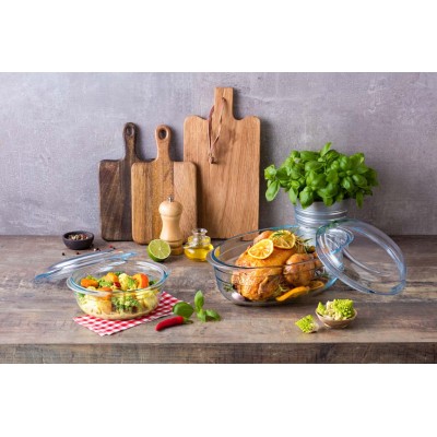 Каструля с/к O CUISINE склянна кругл. 1,6л+0,5л вклад (204AC00/1643) Каструля с/к O CUISINE склянна кругл. 1,6л+0,5л вклад (204AC00/1643)