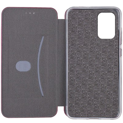 Кожаный чехол (книжка) Classy для Xiaomi Redmi Note 10 / Note 10s / Poco M5s Бордовый