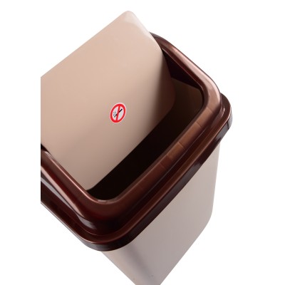 Корзина д/сміття VIOLET HOUSE 0099 BROWN-CAPPUCHINO з/кр.20 л (0099 BROWN-CAPPUCHINO с/кр.20 л)