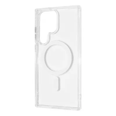 Чохол WAVE Clear Case (PC+TPU) with Magnetic Ring Samsung Galaxy S23 Ultra clear