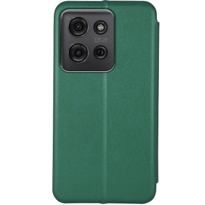 Шкіряний чохол-книжка Classy для Motorola Moto G75 5G Зелений