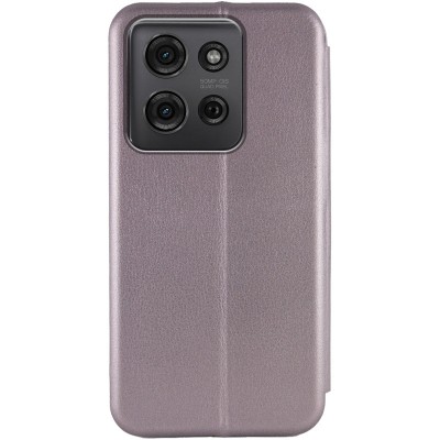 Шкіряний чохол-книжка Classy для Motorola Moto G75 5G Сірий
