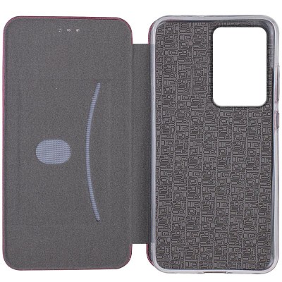 Шкіряний чохол-книжка Classy для Motorola Moto G85 Бордовий
