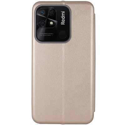 Шкіряний чохол-книжка Classy для Xiaomi Redmi 10C Золотий