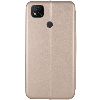 Шкіряний чохол-книжка Classy для Xiaomi Redmi 9C / 10A Золотий