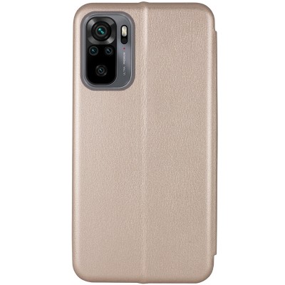 Шкіряний чохол-книжка Classy для Xiaomi Redmi Note 10 / Note 10s / Poco M5s Золотий Шкіряний чохол-книжка Classy для Xiaomi Redmi Note 10 / Note 10s / Poco M5s Золотий