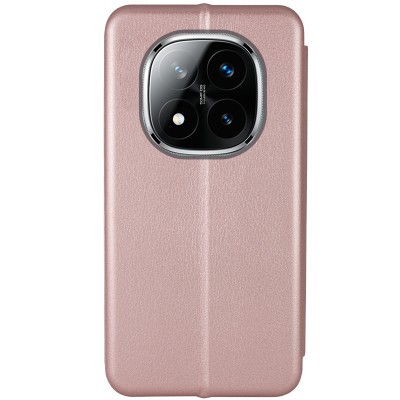Шкіряний чохол-книжка Classy для Xiaomi Redmi Note 14 Pro 4G Rose Gold