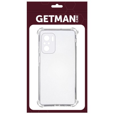 TPU чехол GETMAN Ease logo усиленные углы Full Camera для Xiaomi Redmi Note 10 / Note 10s Бесцветный (прозрачный)