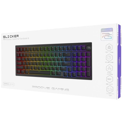 Бездротова клавіатура Proove Gaming Slicker (Ukraine Layout) (WKSL00022402) white