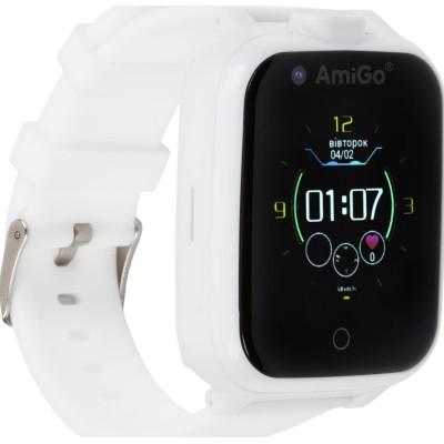 Дитячий смарт-годинник з відеодзвінком AmiGo GO006 GPS 4G WIFI VIDEOCALL White Дитячий смарт-годинник з відеодзвінком AmiGo GO006 GPS 4G WIFI VIDEOCALL White