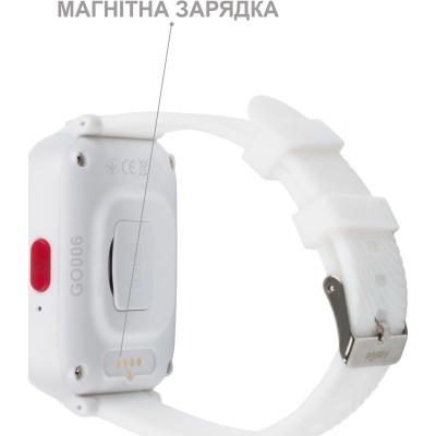Дитячий смарт-годинник з відеодзвінком AmiGo GO006 GPS 4G WIFI VIDEOCALL White Дитячий смарт-годинник з відеодзвінком AmiGo GO006 GPS 4G WIFI VIDEOCALL White