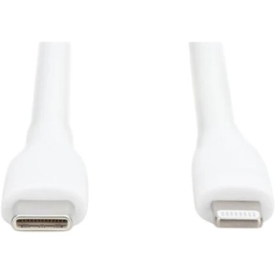 Кабель для зарядки USB, USB-C - Lightning 2 м, USB 2.0, 60W, силіконовий, білий AK-600110-020-W DIGITUS by ASSMANN