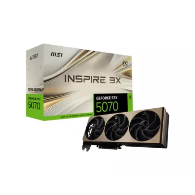 Відеокарта PCIE16 RTX5070 12GB GDDR7 RTX5070 12G INSPIRE 3X OC MSI