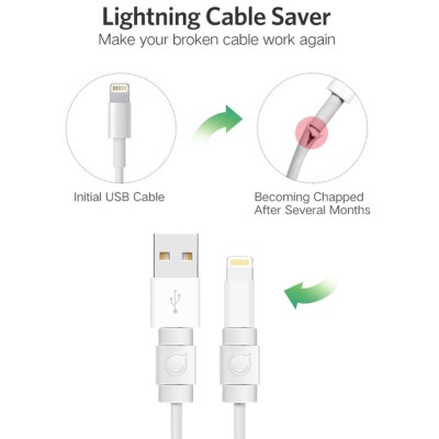 Захист Для кабеля UGREEN LP127 Charging Cable Protector White (40705)