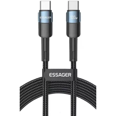 Кабель Essager Star 100W USB Charging Cable Type C To Type C 2m (EXCTT1-XCA03) Blue