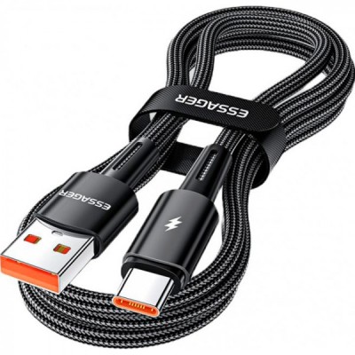 Кабель Essager Sunset USB A to Type C 120W USB Charging Cable 1m (EXC120-CG01-P) Black