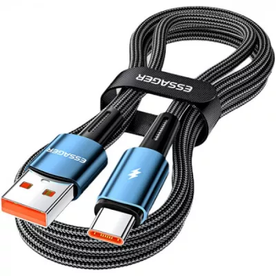 Кабель Essager Sunset USB A to Type C 120W USB Charging Cable 1m (EXC120-CG03-P) Blue