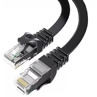 Кабель ESSAGER TopSpeed Cable Ethernet Cat6 RJ45 Splitter Network Flat Cable 3m (EXCWXB-JSC01) Black
