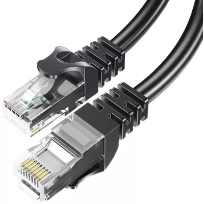 Кабель ESSAGER TopSpeed Cable Ethernet Cat6 RJ45 Splitter Network Round Cable 3m (EXCWXY-JSC01) Black