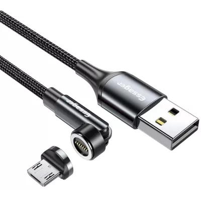 Кабель ESSAGER Victron 540 Rotate Magnetic USB Cable Micro 1M (EXCCXM-WC0G) Black