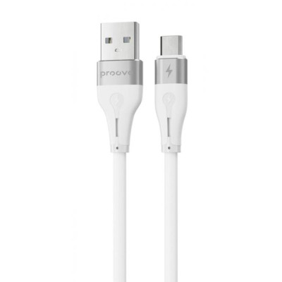 Кабель Proove Soft Silicone Micro USB 2.4A (1m) (CCSO20001302) White Кабель Proove Soft Silicone Micro USB 2.4A (1m) (CCSO20001302) White