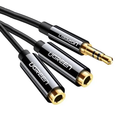 Кабель UGREEN AV123 3.5mm Stereo Audio Splitter Cable With Braid 20cm Black (10532) Кабель UGREEN AV123 3.5mm Stereo Audio Splitter Cable With Braid 20cm Black (10532)