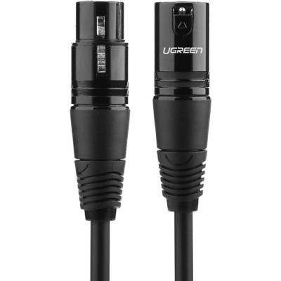 Кабель UGREEN AV130 XLR Male To Female Cable 5m (20712) Black
