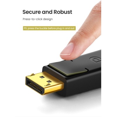 Кабель UGREEN DP103 DP Male To DVI Male Cable 1.5m Black (10243)