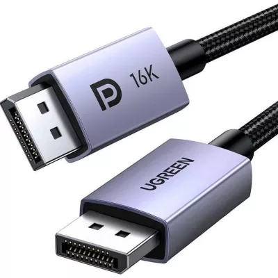 Кабель UGREEN DP118 DisplayPort 16K Cable 2m (15384) Black