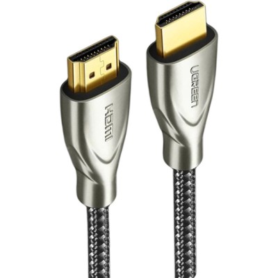 Кабель UGREEN HD131 HDMI - HDMI Carbon Fiber Zinc Alloy Cable 2m Grey