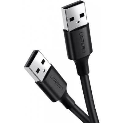 Кабель UGREEN US102 USB 2.0 A Male To A Male Cable 1m Black (10309)