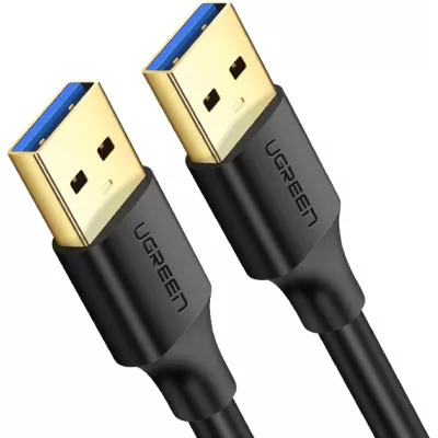 Кабель UGREEN US128 USB-A 3.0 Male To Male Cable 0.5m Black (10369)